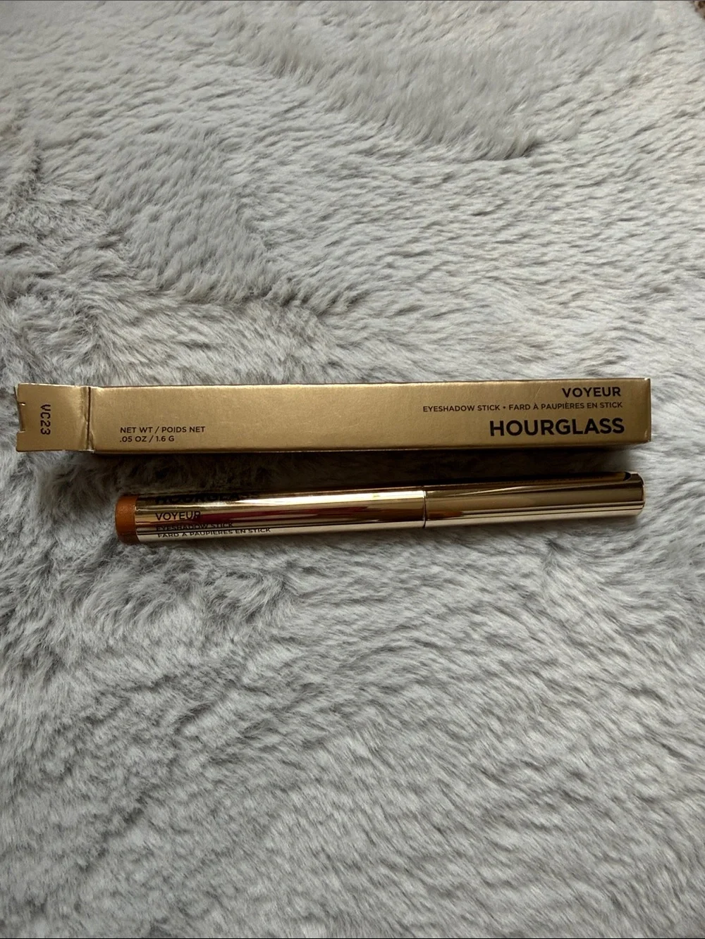 Hourglass Voyeur Eyeshadow Stick — Shimmery Bronze Gold Packaging
